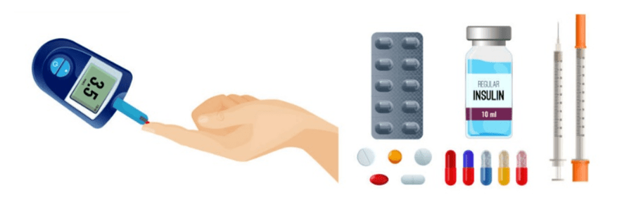 Les diabétiques doivent surveiller leur glycémie et prendre les médicaments nécessaires